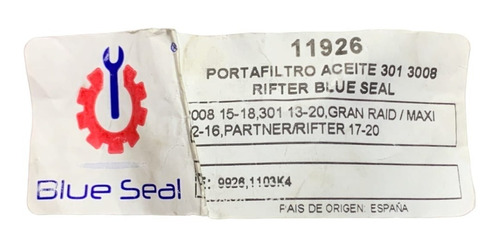 Portafiltro Aceite Peugeot 301 Rifter Partner Diesel 11926 Foto 3