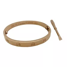 Pulsera Cartier Love En Oro Laminado Dorada Con Cofre