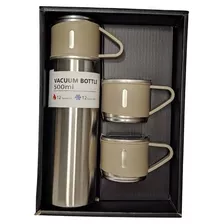 Kit Premium Garrafa Térmica 3 Xícaras 500ml