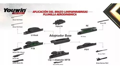 Par Plumillas Limpiaparabrisas Youwin Volkswagen Golf Foto 4