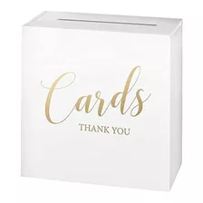 Caja Para Tarjetas De Boda (madera), Color Blanco