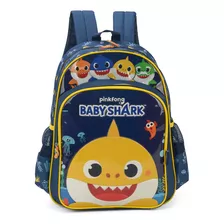 Mochila De Costas Luxcel Baby Shark Azul