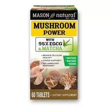 Mason Natural | Mushroom Power Shiitake Reishi | 60 Tablets