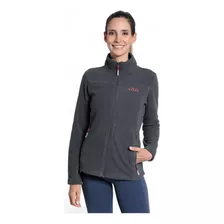 Polar Casual Mujer Kannu Torres Del Paine Bordado Gris