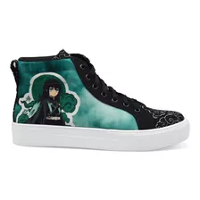 Tenis Negro Muichiro Tokito Demon Slayer Anime Merch Botita