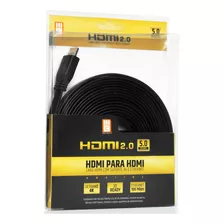 Cabo Hdmi 5 Metros 1.4 Blindado Malha Filtro 3d Full Hd 1080