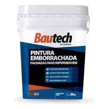 Tinta Pintura Emborrachada Bautech 20kg Paredes Muros Telhas Cor Platina