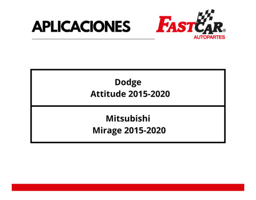 Kit 4 Amortiguador Dodge Attitude 2015-2020 Foto 2