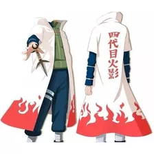 Capa Gabardina Hokage Minato Anime Naruto Shippuden Cosplay