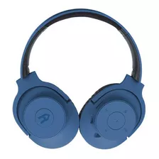 Auriculares Headset Avenzo C/ Micrófono Mp3 Ranura Micro Sd Color Azul