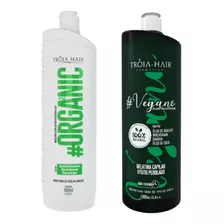 Tróia Hair Semi Definitiva Vegano + Organica 2x1000ml+brinde