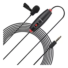 Vivitar Mini Lavalier Streaming Micrófono, Negro (mic703l)