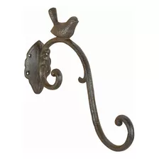 Esschert Design Lh236 Series Bird Hook Hierro Fundido, Marró