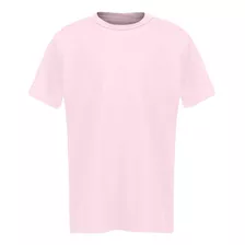 Camiseta Infantil Básica Lisa Tradicional 100% Algodão Cores