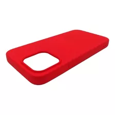 Carcasa Silicona Compatible Para iPhone 13 Pro Color Roja
