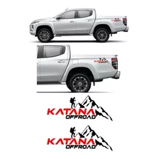 Stickers Mitsubishi Katana Montañas Pick Up
