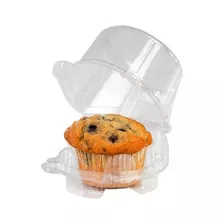 Claro Cupcake Muffin Single Individual Domo Contenedor Caja 