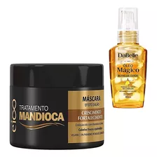 Kit Máscara Hidratante Tratamento Mandioca + Óleo Reparador