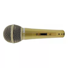 Microfone C/fio Tipo Leson Ls 58 Waldman Bra 5800 Cb 5 Mt,s Cor Champae