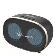 Alto-falante Sem Fio Kolke Kpm-517 Retro Music, Leitor Usb Sd, Cor Preta