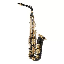 Saxofone Alto Ammoon Eb Latão Lacado Dourado E Saxofone Flat