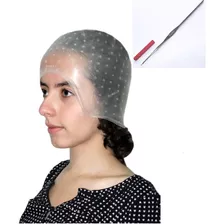 Gorro De Silicona Para Mechas + Aguja