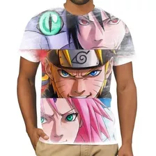 Camiseta Camisa Naruto Time 7 Sete Naruto Sakura Sasuke 01
