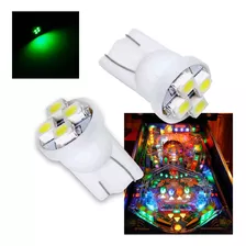 Pa 10pcs No. 555 T10 4smd Led Pinball Bombilla De La Maquina