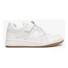 Schutz Tênis Logo Velcro Couro Branco