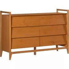 Walker Edison Hera Moderno Solid Pine Wood Six-drawer Dresse