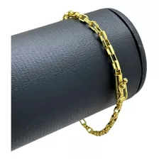 Pulseira Tijolinho 4mm Banhado A Ouro 18k - Luxo