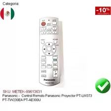 Control Panasonic Proyector Pt-lw373 Pt-tw230ea Pt-ae300u