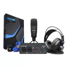 Kit Interface Presonus Audiobox 96 Studio Com Fone E Mic