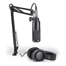 Kit Audio-technica At2020usb+pk Mic At2020usb+ Fone Ath-m20x