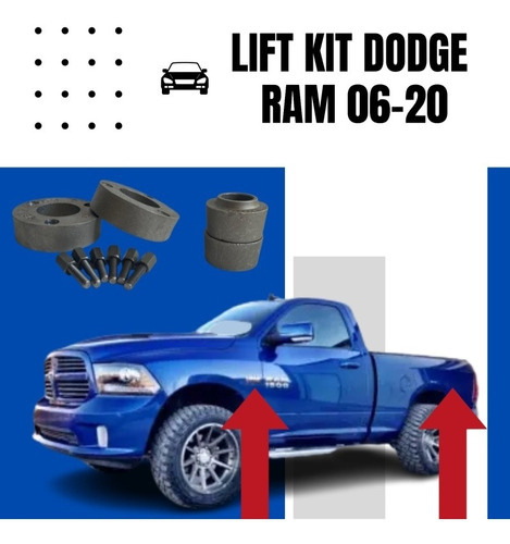 Lift Kit Aumentos Dodge Ram Delanteros Y Traseros 06-20 Foto 4