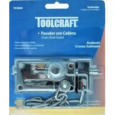 Pasador Con Cadena Toolcraft Tc3050 Acabado Cromo Satinado