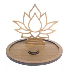 Incensário Flor De Lotus Redondo Mdf