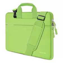 Bolso Protector Para Notebook Hseok, Verde Claro 14 Pulgadas