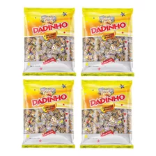 Kit 4 Pacotes Bala Dadinho De Amendoim 900g - 