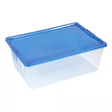 Caja Modubox 34.9x27x42.2cm 30 Litros Transparente Reyplast