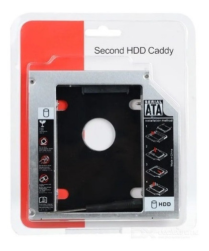 Caddy 2do Disco Notebook Hdd Sata O Ssd Universal 9,5mm