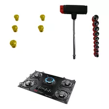 Kit Injetor Gn Ou Glp Cooktop Esmaltec 5q Super Chama +chave