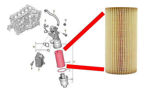 Filtro Aceite Golf A5 Jetta A6 Bora Beetle Audi A3 2.5 Mann Foto 3