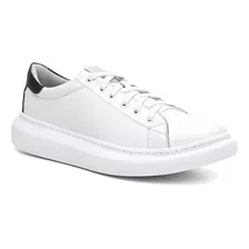 Tenis Branco Masculino Casual Sola Alta Confortável