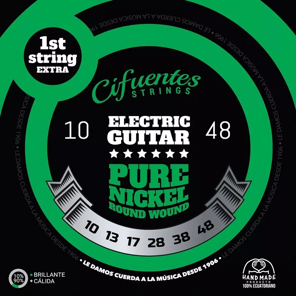 Cuerdas Guitarra Electrica 10-48 Pure Nickel Ac10 Cifuentes