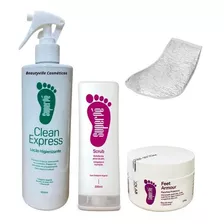 Kit Blindagem Podal Clean Express + Scrub + Parafina + Botas