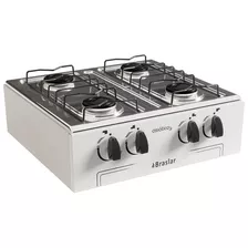 Fogão Cooktop 4 Bocas A Gás De Mesa Asiático Junior Braslar