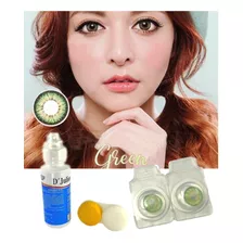 Kit Par Pupilentes Natural Nadia Premium Solucion Y Estuche