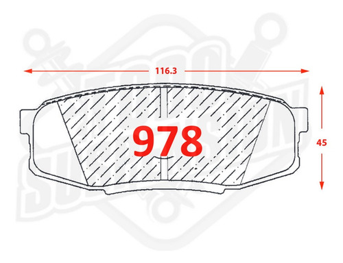 Pastilla De Freno Trasera Toyota Sequoia (usa) 5.7 2009-2016 Foto 2