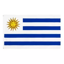 Bandera Uruguaya De Poliéster De Alta Calidad De 1,50 X 0,90 M